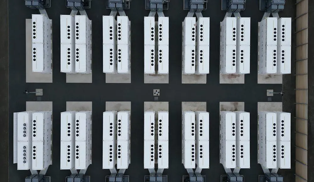 Battery Energy Storage System (BESS) Facility with Modular Battery Units - KrisTech Wire (Photo via Shutterstock)