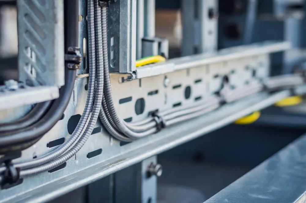 Cable Tray Carrying Wires - KrisTech Wire (Photo via Shutterstock)