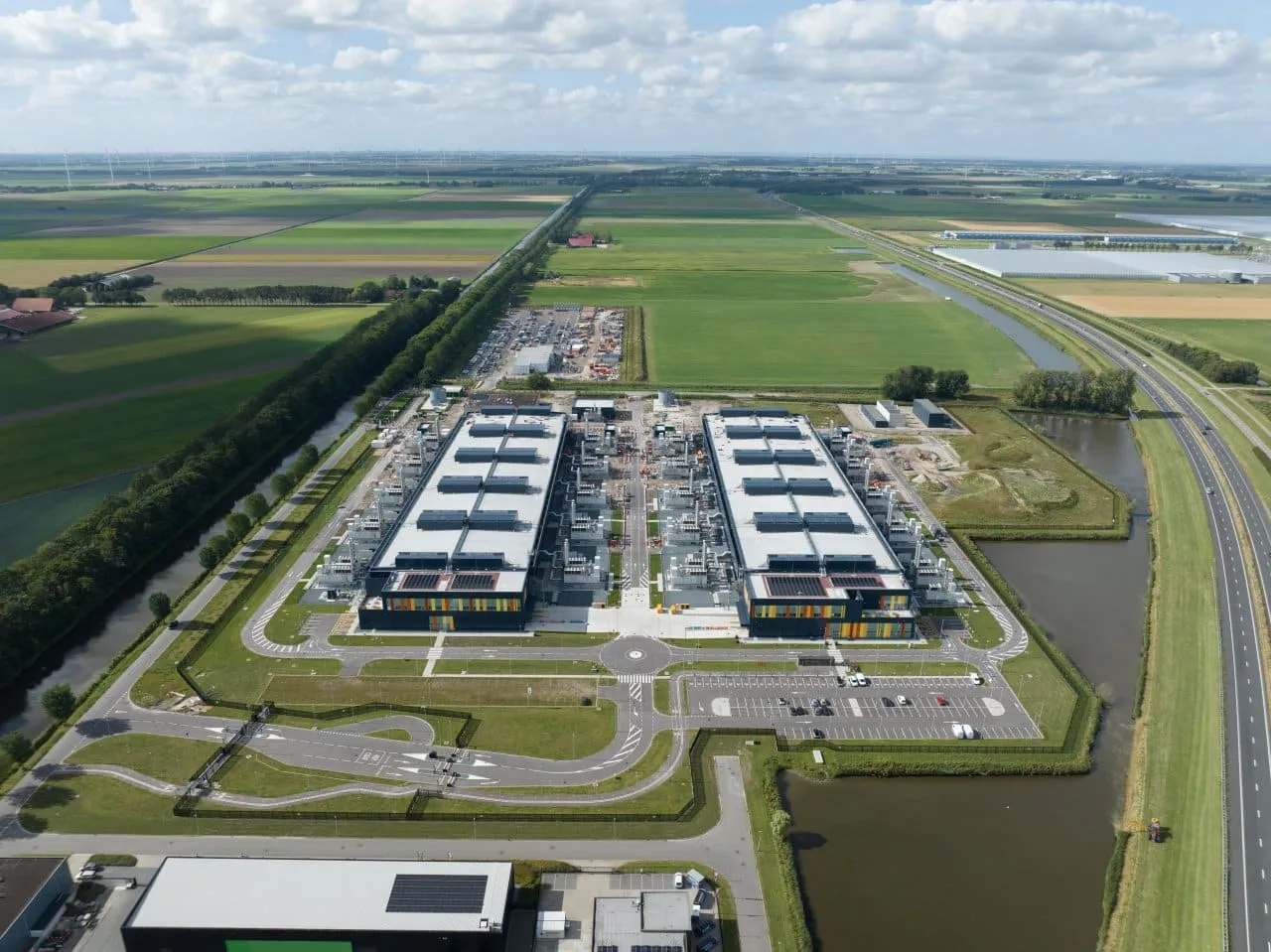 Aerial Shot of a Data Center (Photo via Make More Aerials on Shutterstock)