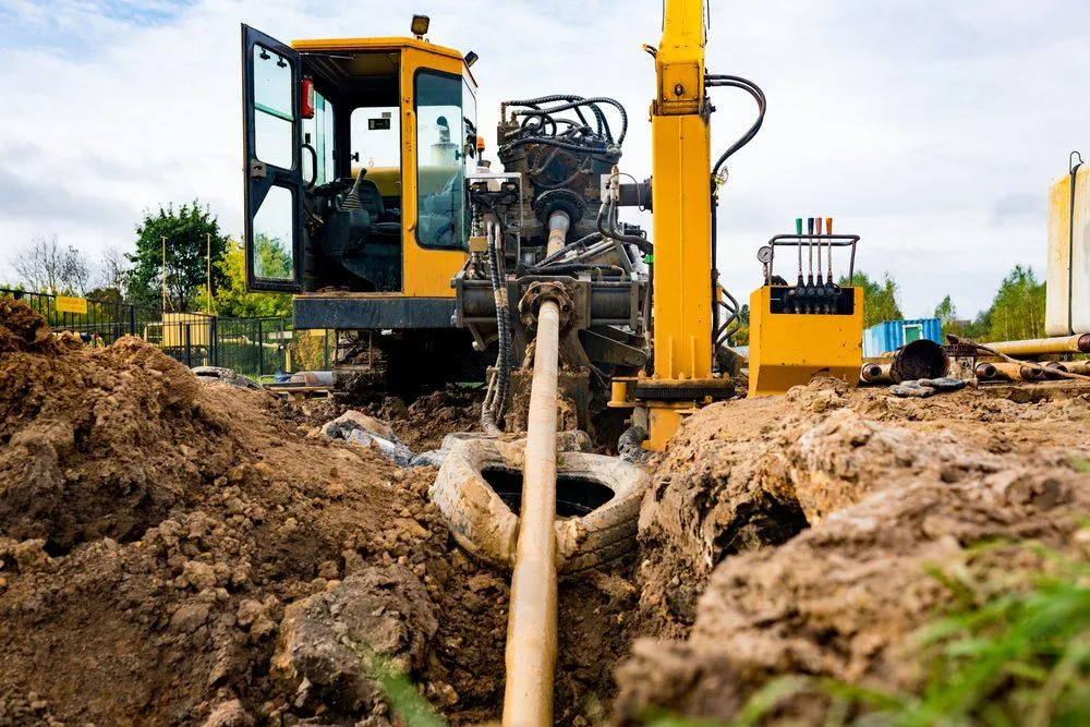 Horizontal Directional Drilling Machine Working on a Trenchless Utility Installation - KrisTech Wire (photo via Shutterstock)