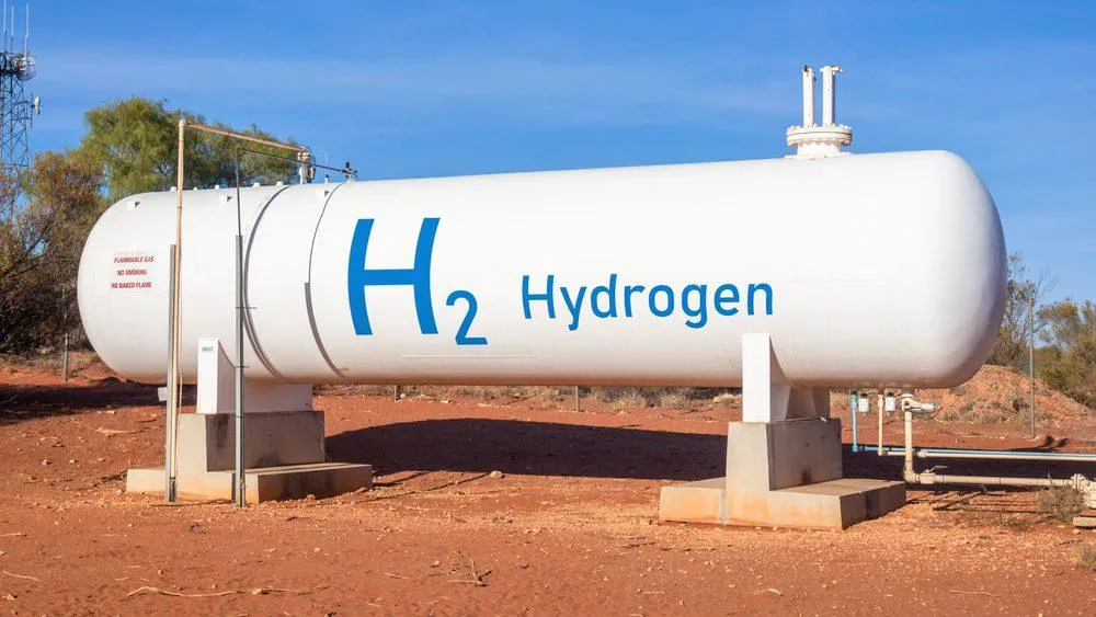 Hydrogen tank storing hydrogen for use. - KrisTech Wire (photo via Shutterstock)