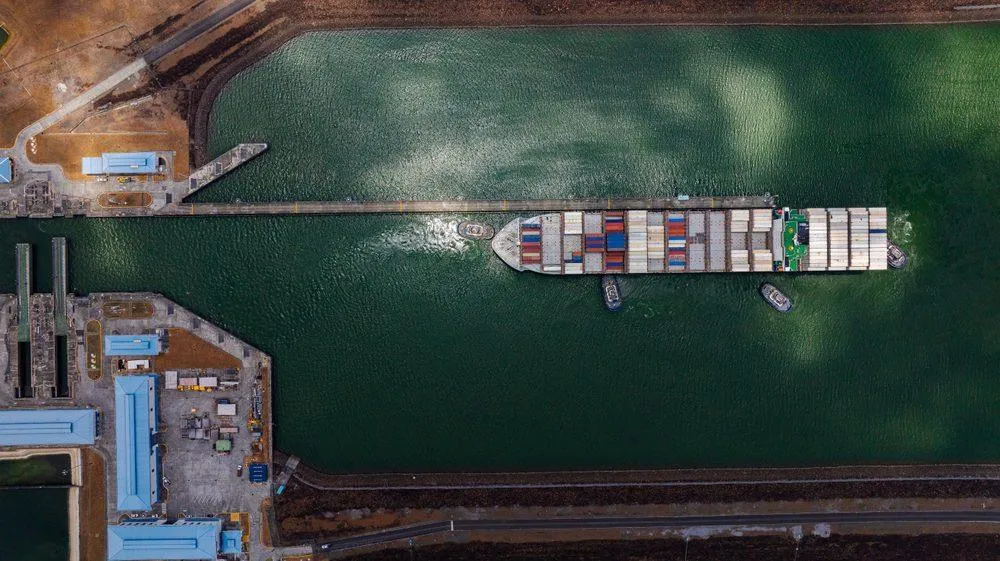 View of the Panama Canal Zone - Transit of Container Ships - KrisTech Wire (Photo via Shutterstock)