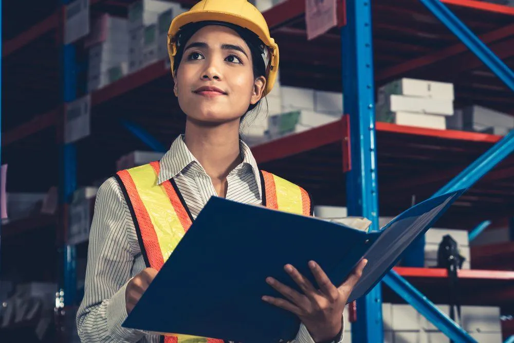 Warehouse Worker Maintaining the Manufacturing Supply Chain - KrisTech