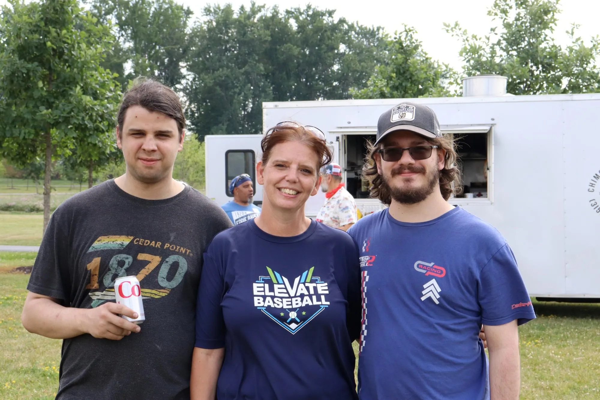 KT employees and family members pose for a photo during this year's summer picnic. Photo by Gino Geruntino.