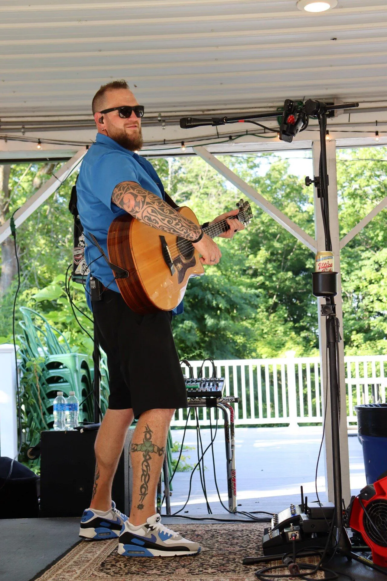 Max Scialdone performs during an event held at the Utica Zoo.