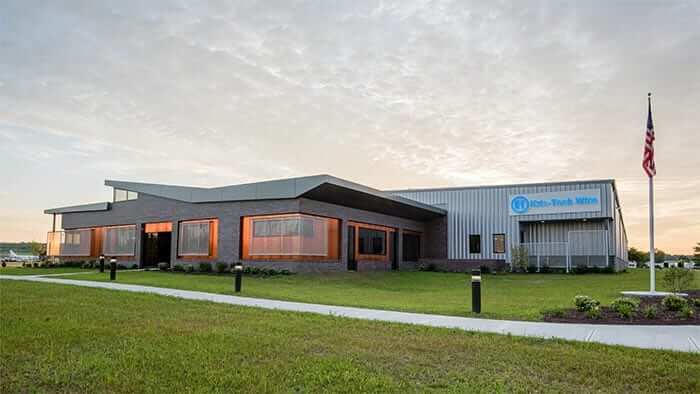 The front of the new Kris-Tech building in Rome, NY.