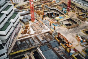 Construction sites may be targets for thieves hoping to find unsecured materials. - Kris-Tech (Photo by Chuttersnap on Unsplash.)