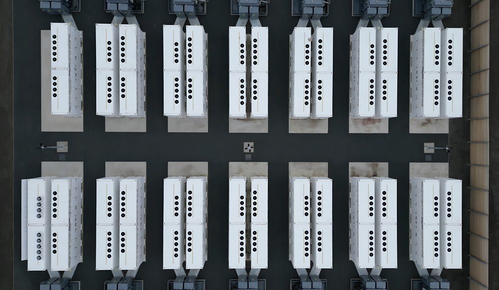 Battery Energy Storage System (BESS) Facility with Modular Battery Units - KrisTech Wire (Photo via Shutterstock)